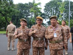 Suasana Penuh Semangat Sambut Kedatangan Gubernur Hidayat di Gerbang IPDN Jatinangor
