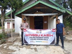 Polsek Rambah Samo Jalin Silaturahmi dengan Jemaat Gereja Katolik melalui Minggu Kasih