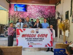 Melalui Program Minggu Kasih, Polsek Rokan IV Koto dan Jemaat Gereja Pentakosta Sikebau Jaya Bersinergi Jaga Kamtibmas