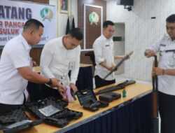 Pastikan Keamanan Maksimal, Lapas Pasir Pangaraian Laksanakan Pengecekan Senjata Api