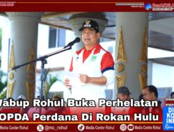 Wabup Rohul Buka Perhelatan POPDA Perdana di Rokan Hulu Syafaruddin Poti : Kalah Menang itu Biasa, yang terpenting Tanamkan Mental Juara