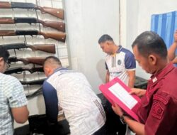 Lapas Pasir Pangaraian Gelar Pemeriksaan Sarpras Senpi Bersama Personel Polda Riau