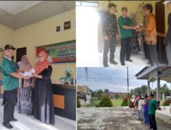 Jelang HUT RI Ke-80 Pemdes Teluk Aur, Gelar Apel Pagi, Sekaligus Penyaluran BLT Tahap Ke-7 Dan Penyerahan Kartu BPJS Ketenagakerjaan Tahun 2025.