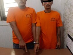 Berantas Narkotika, Polsek Rambah Samo Berhasil Tangkap Dua Pengedar Narkoba di Simpang Caltex