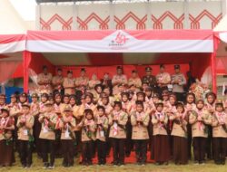 Lapas Pasir Pangaraian Hadiri Apel Besar Hari Pramuka ke-64, Dukung Pembinaan Generasi Muda