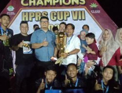 Pimpinan PT Karya Samo Mas (KSM) Tulus Osin Hamonangan Sibagariang Hadirin Penutupan Turnamen Bola Kaki HPRS CUP VII, Tim RCM Sebagai Juara 1
