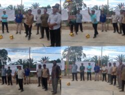 Pemdes Teluk Aur, Resmi Buka Turnamen Bola Volly Putra/Putri, Antar RT Se-Desa Teluk Aur, Dalam Rangka Menyambut HUT RI Ke-80 Tahun 2025.
