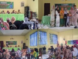 Kades Teluk Aur, Bersama Ketua TP, PKK Ny, Hernita Gelar Pemberian Makanan Tambahan Bumil dan Balita  Se- Desa Teluk Aur Berjalan Lancar.