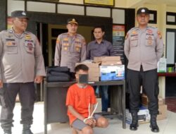 Polsek Rambah Samo, Amankan Pencuri Barang Elektronik Milik SMPN 7 Rambah Samo, Begini Penjelasanya 👇