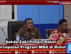 Sekda Zaki Pimpin Rakor percepatan Program MBG di Rohul