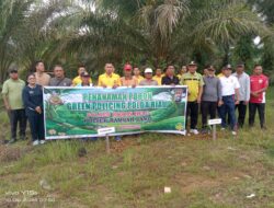 Kapolsek Rambah Samo Gelar Penanaman Pohon Melalui Green Policing, Sekaligus Senam Bersama di Halaman Polsek Rambah Samo Berjalan Lancar.