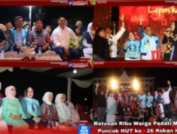 Ratusan Ribu Warga Padati Malam Puncak HUT ke-26 Rokan Hulu, Rayola dan Kotak Guncang Panggung Pesta Rakyat