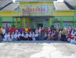 Dorong Pola Hidup Sehat, Puskesmas Kepenuhan Hulu Gelar Senam Sehat Dan Cek Kesehatan Gratis.