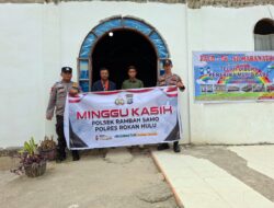 Polsek Rambah Samo Gelar Minggu Kasih, Wujud Kepedulian Polri di Tempat Ibadah