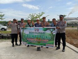 Kapolsek Rambah Samo Bersama Personil Polsek Rambah Samo, Gelar Penanaman Pohon di PT, PKS KSM Teluk Aur Berjalan Lancar.