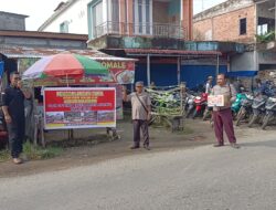 DPC Ikatan Media Online (IMO) Rohul, Peduli Kemanusian Gelar Penggalangan Dana di Pasar Surau Gading, Untuk Korban Bencana Alam.