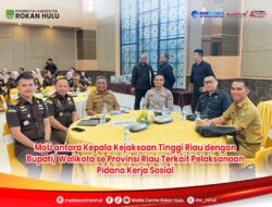 Perkuat Pemidanaan Humanis, Bupati Anton Hadiri Penandatanganan MoU Pidana Kerja Sosial