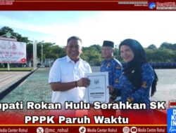 Kado Akhir Tahun, 1.608 Tenaga Honorer Rokan Hulu Resmi Terima SK PPPK Paruh Waktu