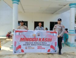 Melalui Minggu Kasih, Polsek Bonai Darussalam Cegah Gangguan Kamtibmas di Gereja