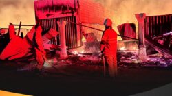 Puluhan Rumah Warga Hangus di Lalap Api, Beruntung Tidak Ada Korban Jiwa.