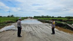 Polsek Bonai Darussalam Laksanakan Patroli dan Monitoring Pasca Curah Hujan Tinggi