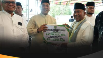 Bupati Rohul Jemput Aspirasi Masyarakat di Masjid Darul Istiqomah, Sekaligus Buka Puasa Bersama.