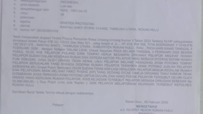 Ketua PAC HIMNI Tambusai Utara Desak Tindak Lanjut Laporan Curat Anggota