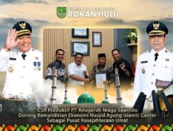 CSR Produktif PT Anugerah Niaga Sawindo Dorong Kemandirian Ekonomi Masjid Agung Islamic Center Sebagai Pusat Kesejahteraan Umat.