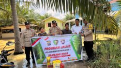 Polsek Tambusai Utara Salurkan Bansos Lewat Program JALUR, Wujud Nyata Pelayanan Polri di Wilayah Pinggiran Sungai Rokan