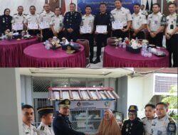 Puncak HBP ke-62, Lapas Pasir Pangarayan Ikuti Tasyakuran Virtual dan Salurkan Beasiswa serta Bantuan Gerobak Usaha