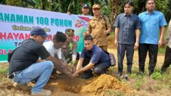 PT, Karya Samo Mas (KSM) Desa Teluk Aur, Dukung Penanaman 100 Pohon di Kebun SG, Sambut HUT Bhayangkara ke-80 Tahun 2026.