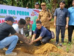 PT, Karya Samo Mas (KSM) Desa Teluk Aur, Dukung Penanaman 100 Pohon di Kebun SG, Sambut HUT Bhayangkara ke-80 Tahun 2026.