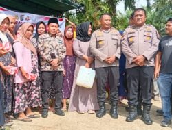 Polres Rohul, Berikan Bantuan Sumur Bor, di Dusun Kubu Pauh Dalam Rangka Memperingati HUT Bhayangkara ke-80 Tahun 2026.