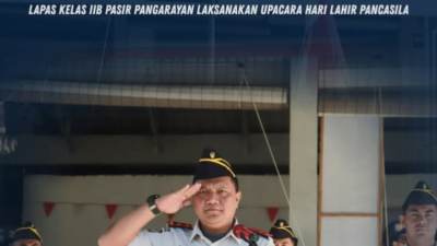 Lapas Pasir Pengaraian Laksanakan Upacara Peringatan Hari Lahir Pancasila Tahun 2026.