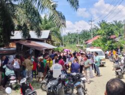 Diduga Terjadi Pembunuhan Ibu Rumah Tangga di Sebuah Rumah Desa Ngaso Kecamatan Ujung Batu Rohul.