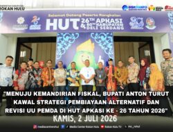 Menuju Kemandirian Fiskal, Bupati Anton Turut Kawal Strategi Pembiayaan Alternatif dan Revisi UU Pemda di HUT APKASI ke-26