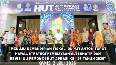 Menuju Kemandirian Fiskal, Bupati Anton Turut Kawal Strategi Pembiayaan Alternatif dan Revisi UU Pemda di HUT APKASI ke-26