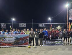 Semarak HUT Bhayangkara ke-80, Kapolsek Bonai Darussalam Resmi Buka Turnamen Voli GPH Cup I yang Diikuti 24 Tim