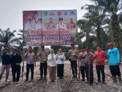 Polsek Tambusai Utara, Dukung Swasembada Pangan Melalui Penanaman Jagung Kuartal III di Desa Rantau Sakti.