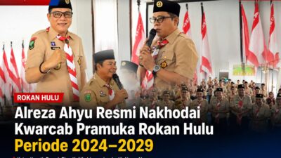 Alreza Ahyu Resmi Nakhodai Kwarcab Pramuka Rokan Hulu Periode 2024–2029