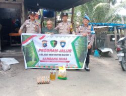 Polsek Tambusai Utara Salurkan Bantuan Sembako untuk Warga Kurang Mampu Lewat Program JALUR