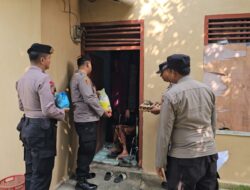 Polsek Kepenuhan Salurkan Bantuan Sembako untuk Warga Pinggiran Sungai Rokan Melalui Program JALUR
