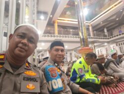 Kapolsek Kepenuhan Bersama Ratusan Warga Melaksanakan Kegiatan Sholat Subuh Berjamaah Sekaligus Berikan Himbauan