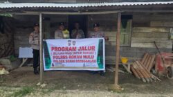 Polsek Bonai Darussalam Salurkan Bantuan Sosial melalui Program JALUR, Wujudkan Kehadiran Polri di Wilayah Pinggiran Sungai Rokan
