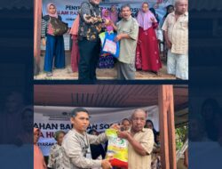 Sambut HUT ke-81 RI, Lapas Pasir Pangarayan Gelar Jumat Berkah dengan Berbagi Sembako kepada Warga Kurang Mampu