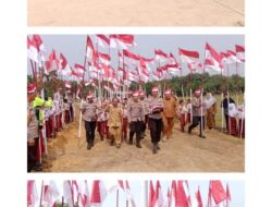 Merah Putih Menembus Batas, Ekspedisi Presisi Polsek Tambusai Utara Tebar Kepedulian di Mahato
