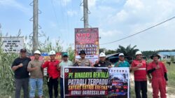 Polsek Bonai Darussalam Bersama Satgas Satria Kresna Gencarkan Patroli Cegah Karhutla