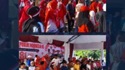 Lapas Kelas IIB Pasir Pangarayan Hadiri Jalan Santai dalam Rangka Memeriahkan HUT ke-81 Kemerdekaan RI Tingkat Kecamatan Rambah