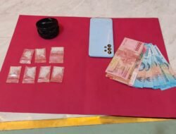 Polsek Tambusai Utara Tangkap Pengedar Sabu, Tujuh Paket Seberat 8,5 Gram Disita