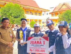 SMPN 1 Ujung Batu, Raih Juara1, di Saat Lomba Cerdas Cermat, Dalam Rangka Memperingati HUT PMI ke-81 Tahun 2026.